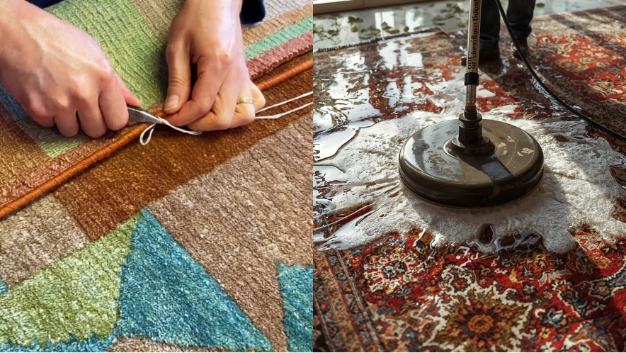 Understanding Rug Cleaning and Repair: What Sets Them Apart